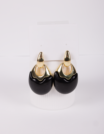 Onyx Altın Küpe Onyx Altın Küpe