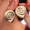 Spiral Parıltılı Küpe