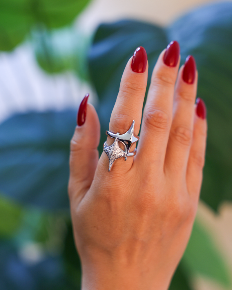 Spark Kristal Gümüş Yüzük Spark Kristal Gümüş Yüzük